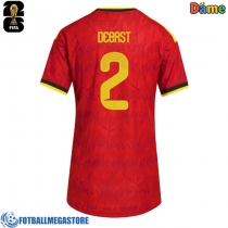 Fotballdrakt Dame Belgia Zeno Debast #2 Hjemmedrakt VM 2026 Kortermet